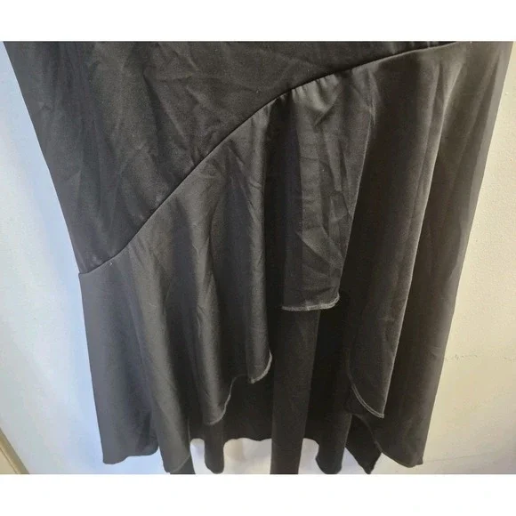 Popilush Women's Large Black Lined Maxi Dress (A263) - Picture 3 of 4